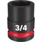 Milwaukee Tool Accessories Milwaukee SHOCKWAVE™ Impact Duty™ 1/2" Drive 3/4" Standard 6 Point Socket