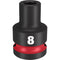 Milwaukee Tool Accessories Milwaukee SHOCKWAVE™ Impact Duty™ 1/2" Drive 8MM Standard 6 Point Socket