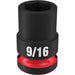 Milwaukee Tool Accessories Milwaukee SHOCKWAVE™ Impact Duty™ 1/2" Drive 9/16" Standard 6 Point Socket