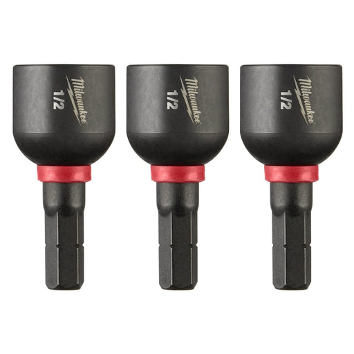 Milwaukee Tool Accessories Milwaukee SHOCKWAVE Impact Duty™ 1/2” Insert Magnetic Nut Driver 3PK