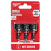 Milwaukee Tool Accessories Milwaukee SHOCKWAVE Impact Duty™ 1/2” Insert Magnetic Nut Driver 3PK