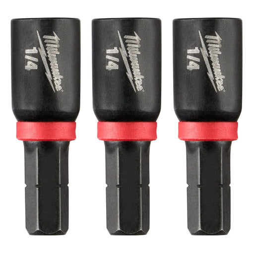 Milwaukee Tool Accessories Milwaukee SHOCKWAVE Impact Duty™ 1/4" Insert Magnetic Nut Driver 3PK