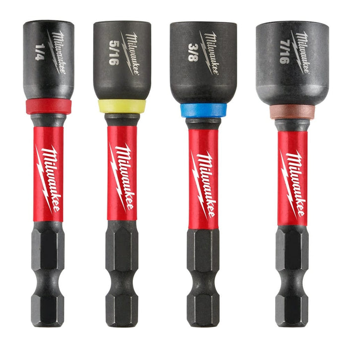 Milwaukee Tool Milwaukee SHOCKWAVE Impact Duty™  2-9/16” Magnetic Nut Driver Set 4PC