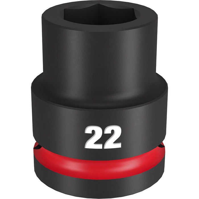 Milwaukee Tool Accessories Milwaukee SHOCKWAVE™ Impact Duty™ 3/4" Drive 22MM Standard 6 Point Socket