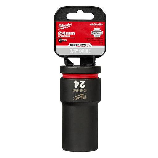 Milwaukee Tool Accessories Milwaukee SHOCKWAVE™ Impact Duty™ 3/4" Drive 24MM Deep 6 Point Socket