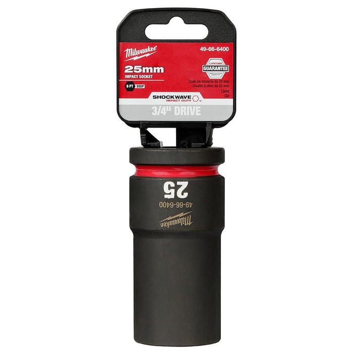 Milwaukee Tool Accessories Milwaukee SHOCKWAVE™ Impact Duty™ 3/4" Drive 25MM Deep 6 Point Socket