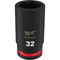Milwaukee Tool Accessories Milwaukee SHOCKWAVE™ Impact Duty™ 3/4" Drive 32MM Deep 6 Point Socket