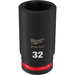 Milwaukee Tool Accessories Milwaukee SHOCKWAVE™ Impact Duty™ 3/4" Drive 32MM Deep 6 Point Socket