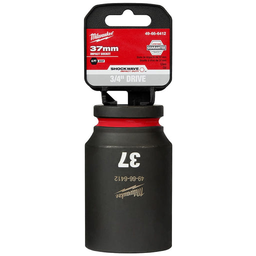 Milwaukee Tool Accessories Milwaukee SHOCKWAVE™ Impact Duty™ 3/4" Drive 37MM Deep 6 Point Socket