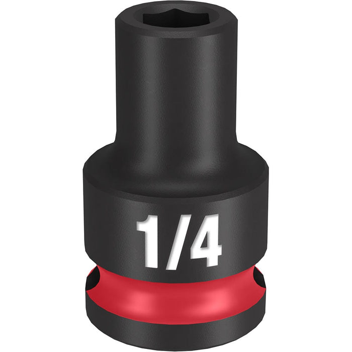 Milwaukee Tool Accessories Milwaukee SHOCKWAVE™ Impact Duty™ 3/8" Drive 1/4" Standard 6 Point Socket