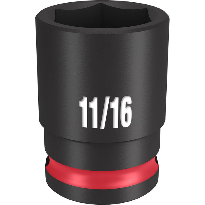 Milwaukee Tool Accessories Milwaukee SHOCKWAVE™ Impact Duty™ 3/8" Drive 11/16" Standard 6 Point Socket