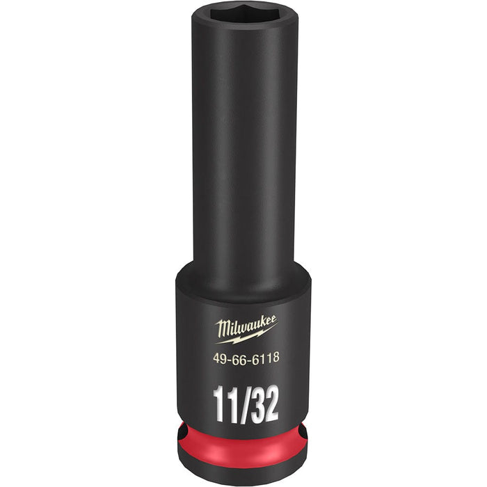 Milwaukee Tool Accessories Milwaukee SHOCKWAVE™ Impact Duty™ 3/8" Drive 11/32" Deep 6 Point Socket