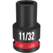 Milwaukee Tool Accessories Milwaukee SHOCKWAVE™ Impact Duty™ 3/8" Drive 11/32" Standard 6 Point Socket