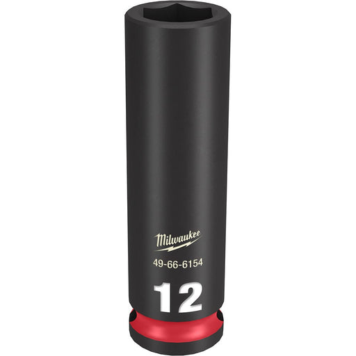 Milwaukee Tool Accessories Milwaukee SHOCKWAVE™ Impact Duty™ 3/8" Drive 12MM Deep 6 Point Socket