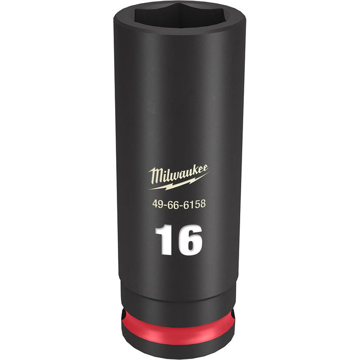 Milwaukee Tool Accessories Milwaukee SHOCKWAVE™ Impact Duty™ 3/8" Drive 14MM Deep 6 Point Socket