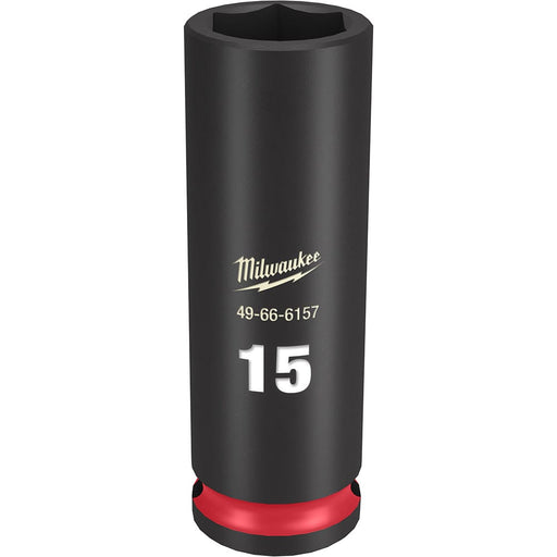 Milwaukee Tool Accessories Milwaukee SHOCKWAVE™ Impact Duty™ 3/8" Drive 15MM Deep 6 Point Socket