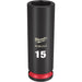 Milwaukee Tool Accessories Milwaukee SHOCKWAVE™ Impact Duty™ 3/8" Drive 15MM Deep 6 Point Socket