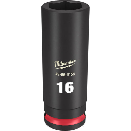 Milwaukee Tool Accessories Milwaukee SHOCKWAVE™ Impact Duty™ 3/8" Drive 16MM Deep 6 Point Socket