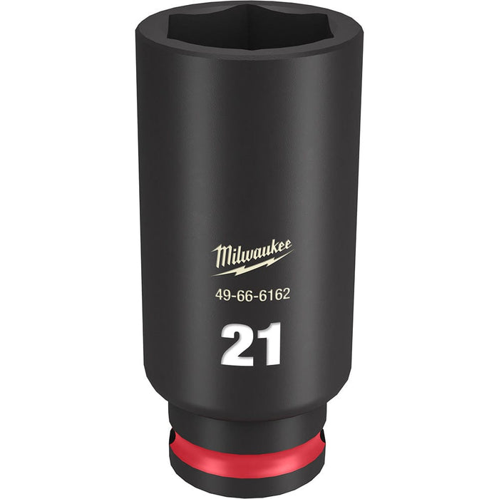 Milwaukee Tool Accessories Milwaukee SHOCKWAVE™ Impact Duty™ 3/8" Drive 21MM Deep 6 Point Socket