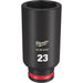 Milwaukee Tool Accessories Milwaukee SHOCKWAVE™ Impact Duty™ 3/8" Drive 23MM Deep 6 Point Socket