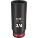 Milwaukee Tool Accessories Milwaukee SHOCKWAVE™ Impact Duty™ 3/8" Drive 3/4" Deep 6 Point Socket