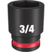 Milwaukee Tool Accessories Milwaukee SHOCKWAVE™ Impact Duty™ 3/8" Drive 3/4" Standard 6 Point Socket