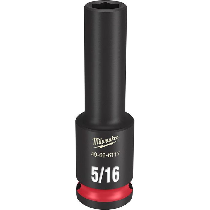 Milwaukee Tool Accessories Milwaukee SHOCKWAVE™ Impact Duty™ 3/8" Drive 5/16" Deep 6 Point Socket