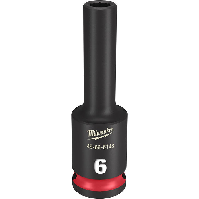 Milwaukee Tool Accessories Milwaukee SHOCKWAVE™ Impact Duty™ 3/8" Drive 6MM Deep 6 Point Socket