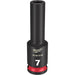 Milwaukee Tool Accessories Milwaukee SHOCKWAVE™ Impact Duty™ 3/8" Drive 7MM Deep 6 Point Socket