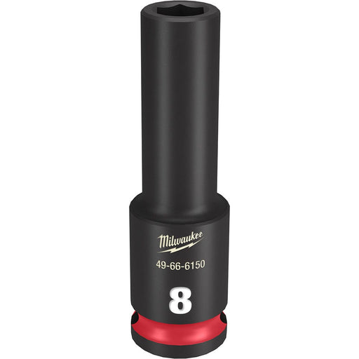 Milwaukee Tool Accessories Milwaukee SHOCKWAVE™ Impact Duty™ 3/8" Drive 8MM Deep 6 Point Socket