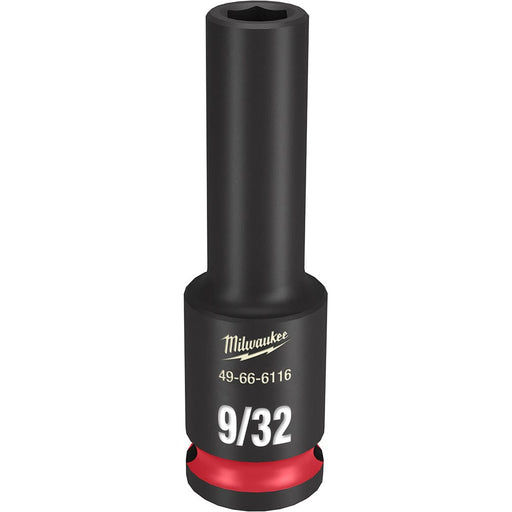 Milwaukee Tool Accessories Milwaukee SHOCKWAVE™ Impact Duty™ 3/8" Drive 9/32" Deep 6 Point Socket