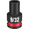 Milwaukee Tool Accessories Milwaukee SHOCKWAVE™ Impact Duty™ 3/8" Drive 9/32" Standard 6 Point Socket