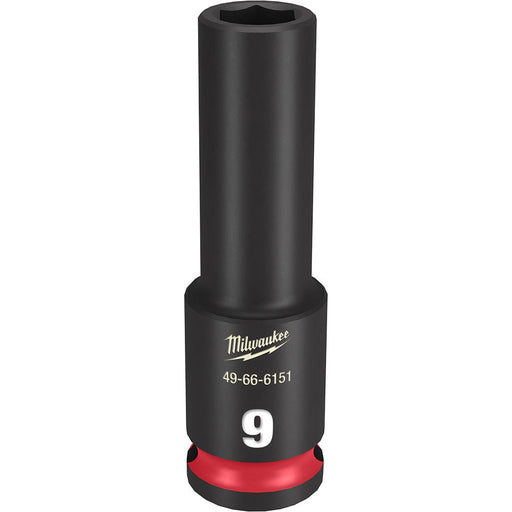 Milwaukee Tool Accessories Milwaukee SHOCKWAVE™ Impact Duty™ 3/8" Drive 9MM Deep 6 Point Socket