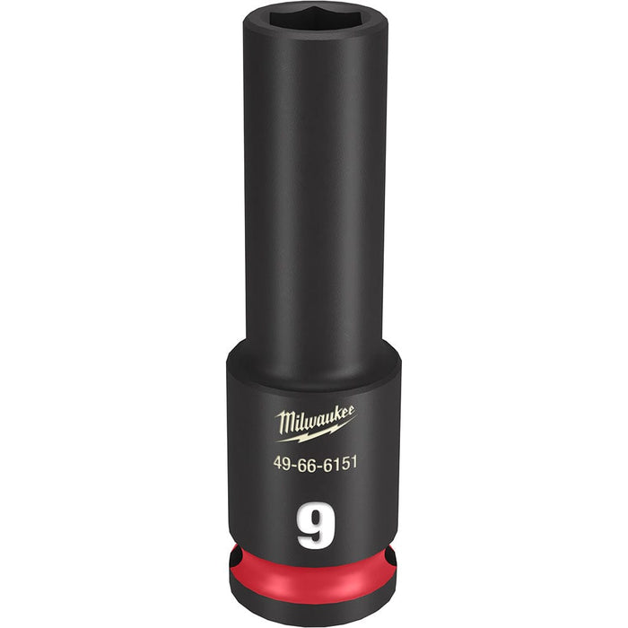 Milwaukee Tool Accessories Milwaukee SHOCKWAVE™ Impact Duty™ 3/8" Drive 9MM Deep 6 Point Socket