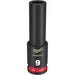 Milwaukee Tool Accessories Milwaukee SHOCKWAVE™ Impact Duty™ 3/8" Drive 9MM Deep 6 Point Socket