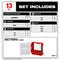 Milwaukee Tool Power Tools Accessories Milwaukee SHOCKWAVE Impact Duty™ Driver Bit Set - 13PC