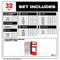 Milwaukee Tool Power Tools Accessories Milwaukee SHOCKWAVE Impact Duty™ Driver Bit Set – 32PC