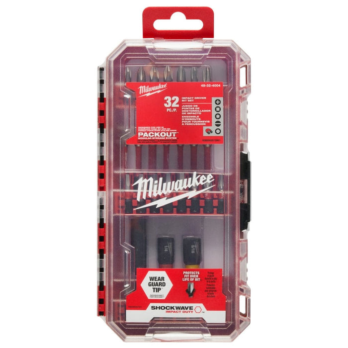 Milwaukee Tool Power Tools Accessories Milwaukee SHOCKWAVE Impact Duty™ Driver Bit Set – 32PC