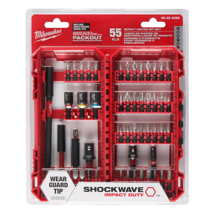 Milwaukee Tool Power Tools Accessories Milwaukee SHOCKWAVE Impact Duty™ Driver Bit Set - 55PC