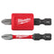Milwaukee Tool Power Tools Accessories Milwaukee SHOCKWAVE Impact Duty™ Magnetic Attachment and PH2 Bit Set - 3PC