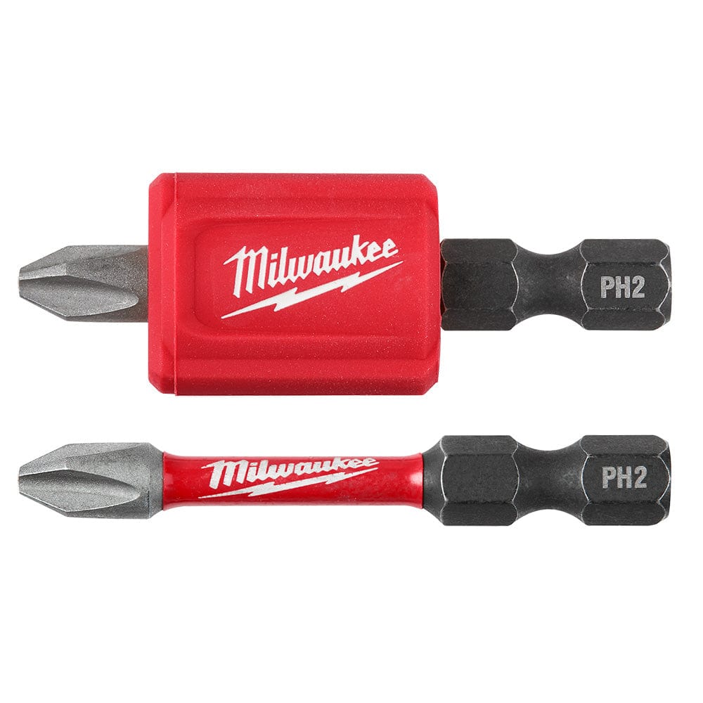 Milwaukee Tool Power Tools Accessories Milwaukee SHOCKWAVE Impact Duty™ Magnetic Attachment and PH2 Bit Set - 3PC