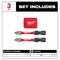 Milwaukee Tool Power Tools Accessories Milwaukee SHOCKWAVE Impact Duty™ Magnetic Attachment and PH2 Bit Set - 3PC