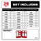 Milwaukee Tool Power Tools Accessories Milwaukee SHOCKWAVE Impact Duty™ RED HELIX™ Titanium Drill Bit Set - 29PC