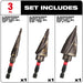 Milwaukee Tool Milwaukee SHOCKWAVE™ Impact Duty™ Step Bit Electrician Set (#1, #4, #9)