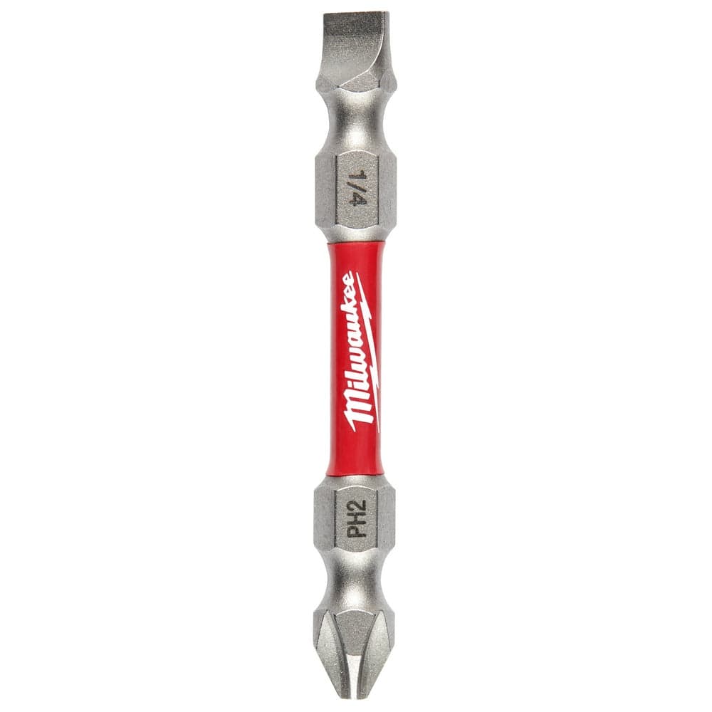 Milwaukee Tool Milwaukee SHOCKWAVE™ Impact Phillips #2 / Slotted 1/4 in. Double Ended Bit