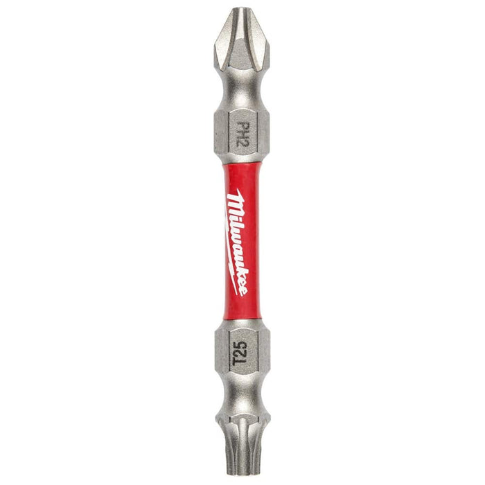 Milwaukee Tool Milwaukee SHOCKWAVE™ Impact Phillips #2 / Torx® T25 Double Ended Bit