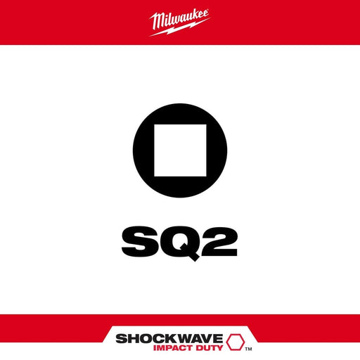 Milwaukee Tool Milwaukee SHOCKWAVE™ Impact Square Recess #2 Insert Bits