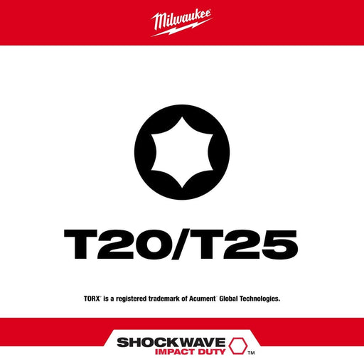 Milwaukee Tool Milwaukee SHOCKWAVE™ Impact Torx® T20 / T25 Double Ended Bit