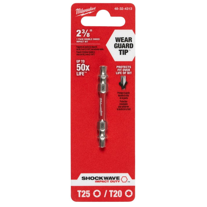 Milwaukee Tool Milwaukee SHOCKWAVE™ Impact Torx® T20 / T25 Double Ended Bit