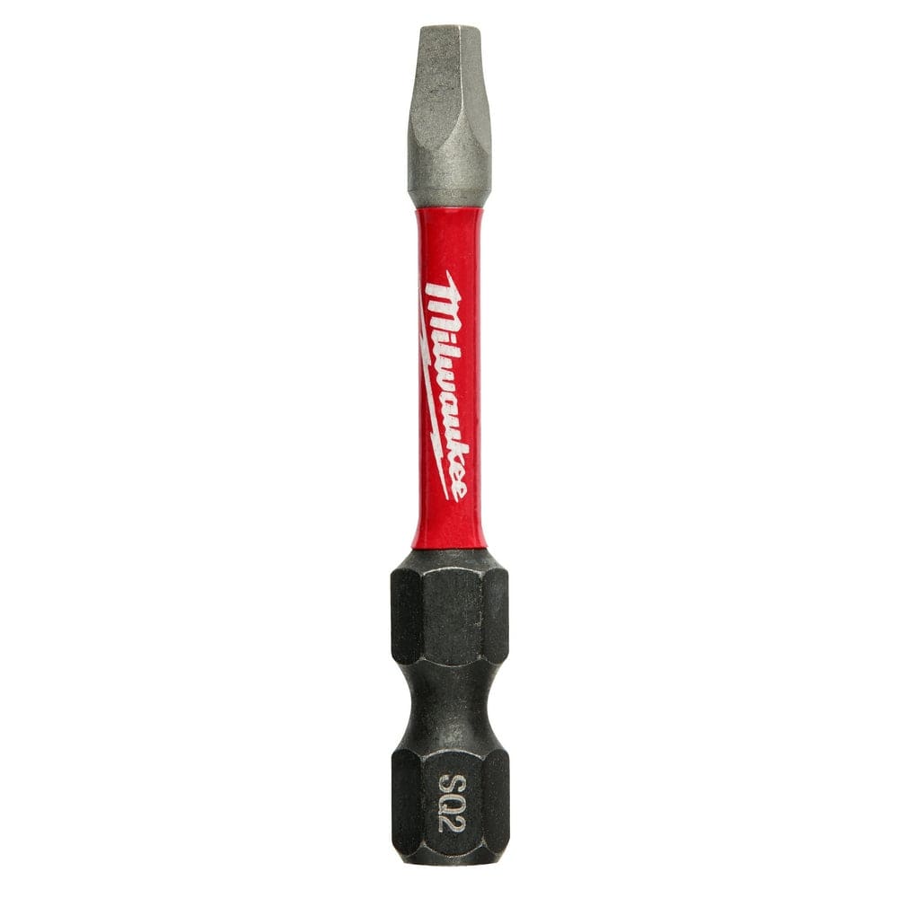 Milwaukee Tool Milwaukee SHOCKWAVE™ Square Recess #2 Insert Bits (15-Piece Contractor Pack)